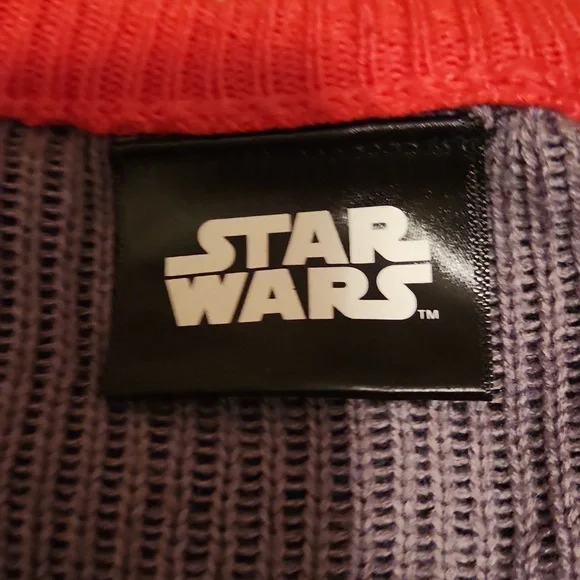 Star Wars Darth Vader Men's Winter Christmas Sweater - Black and Red - Picture 2 of 6